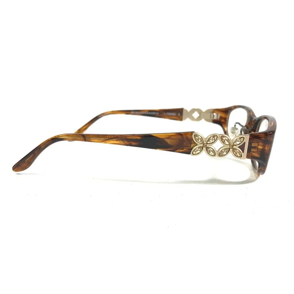 BCBGMAXAZRIA G-ROSALIA BROWN HORN Eyeglasses Frames Tortoise Gold 53-18-140